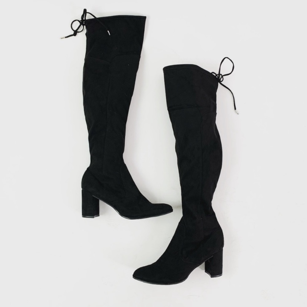 Marc Fisher Locket Black Over the Knee Boots